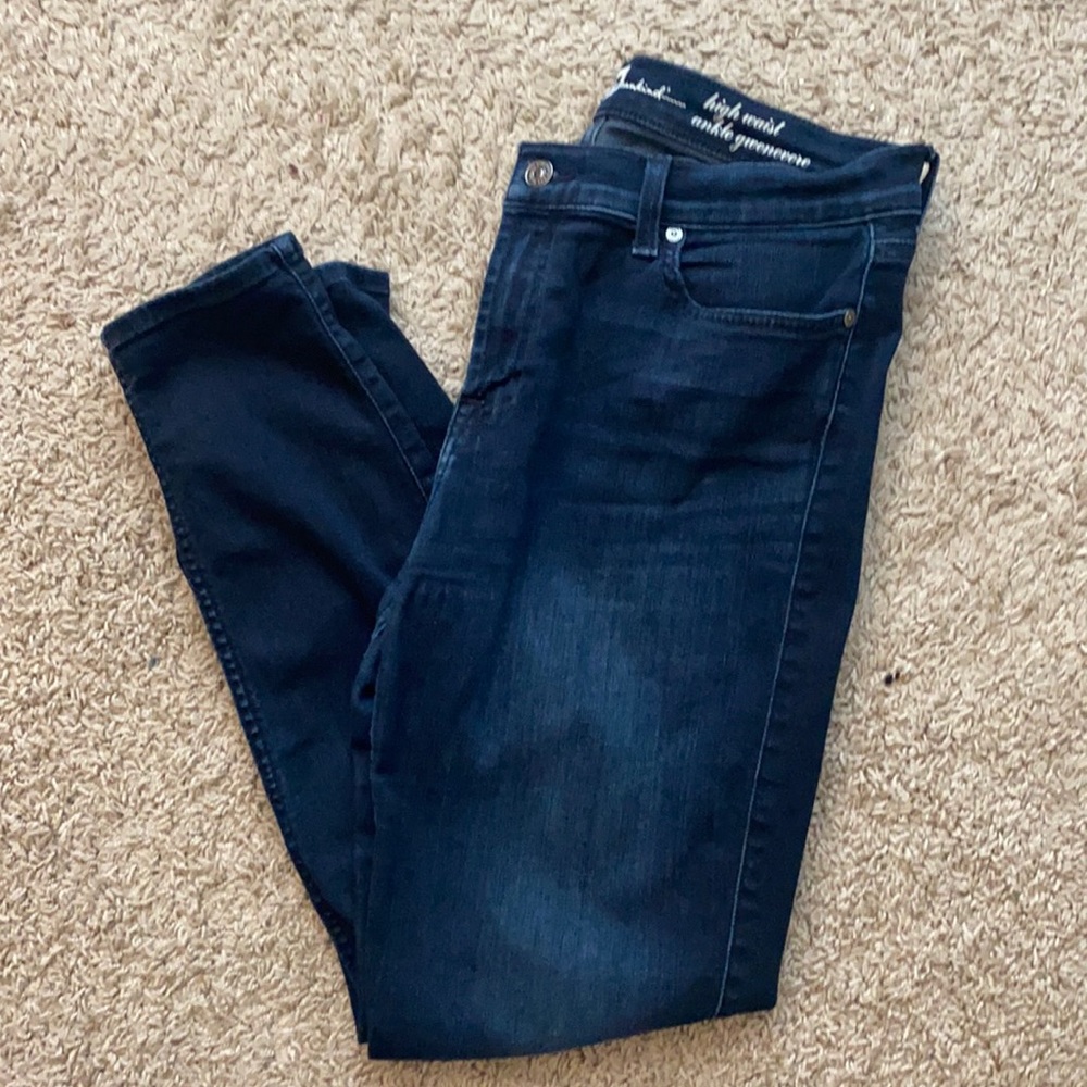 Dark blue jeans